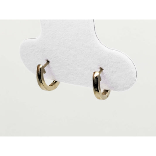 Thin 2mm Mini Huggie Hoop Earrings 14k Gold