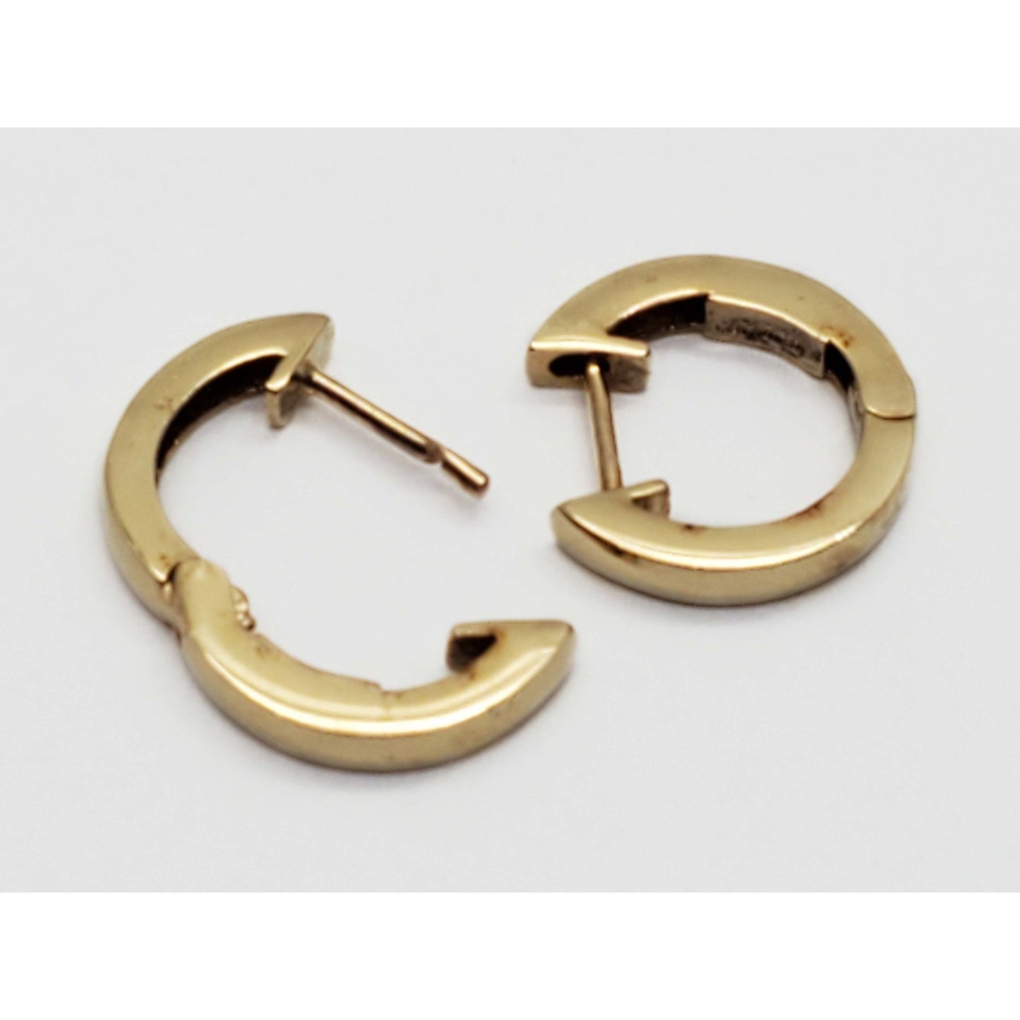 Thin 2mm Mini Huggie Hoop Earrings 14k Gold