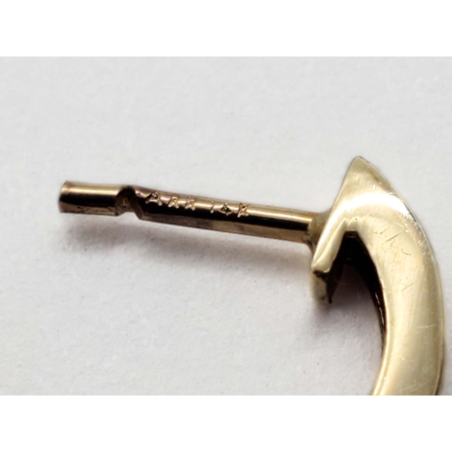 Thin 2mm Mini Huggie Hoop Earrings 14k Gold