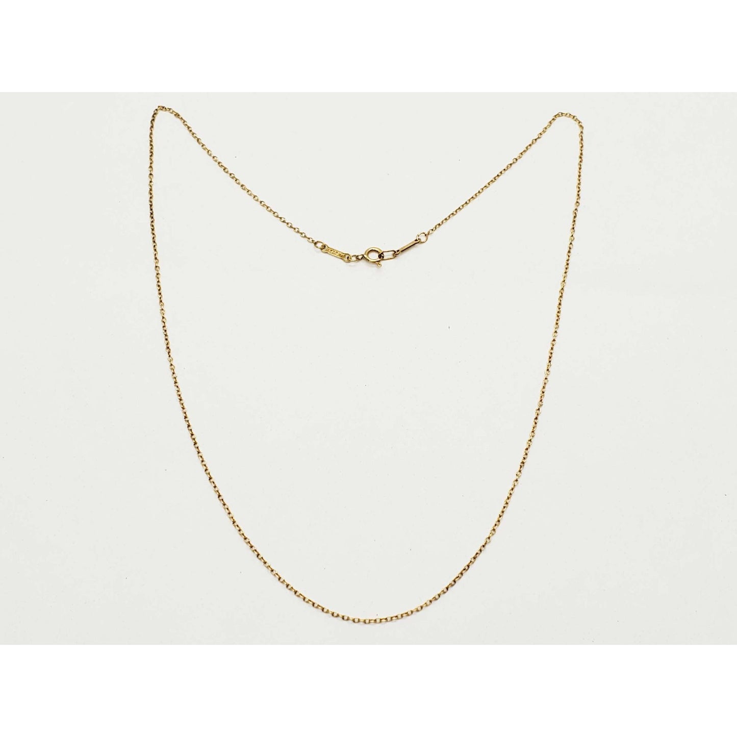 Vintage Tiffany & Co Elsa Peretti Chain Necklace 18k Gold 16"