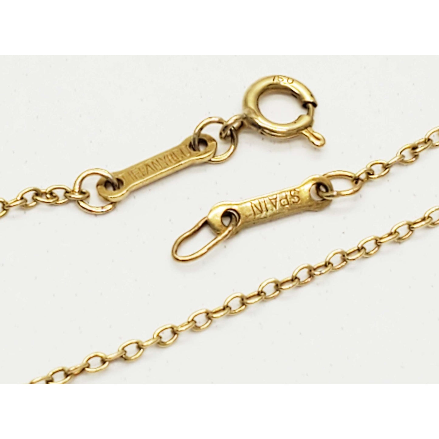 Vintage Tiffany & Co Elsa Peretti Chain Necklace 18k Gold 16"