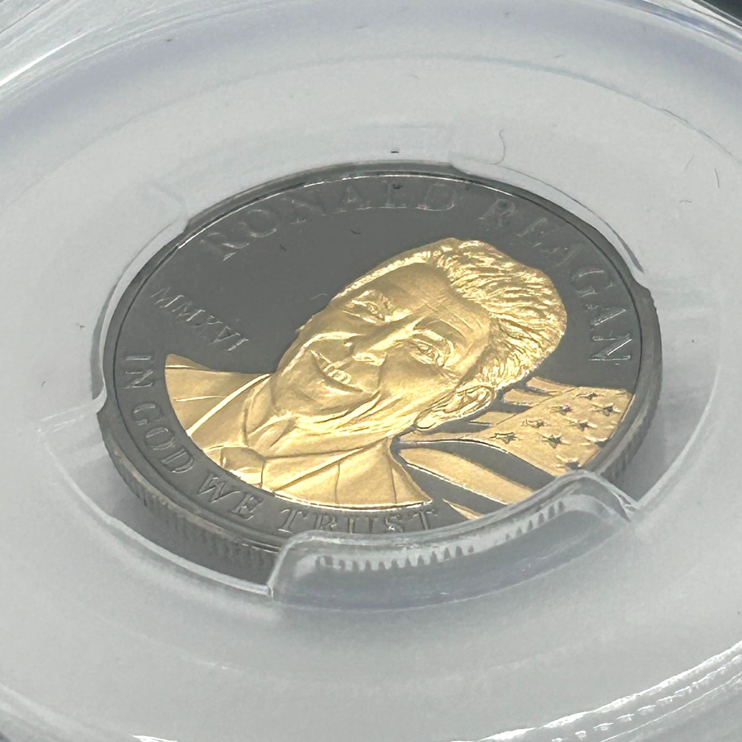 2016 $50 1/4oz .9999 Gold Ronald Reagan Legacy Gold PCGS PR69 DCAM - Black Proof
