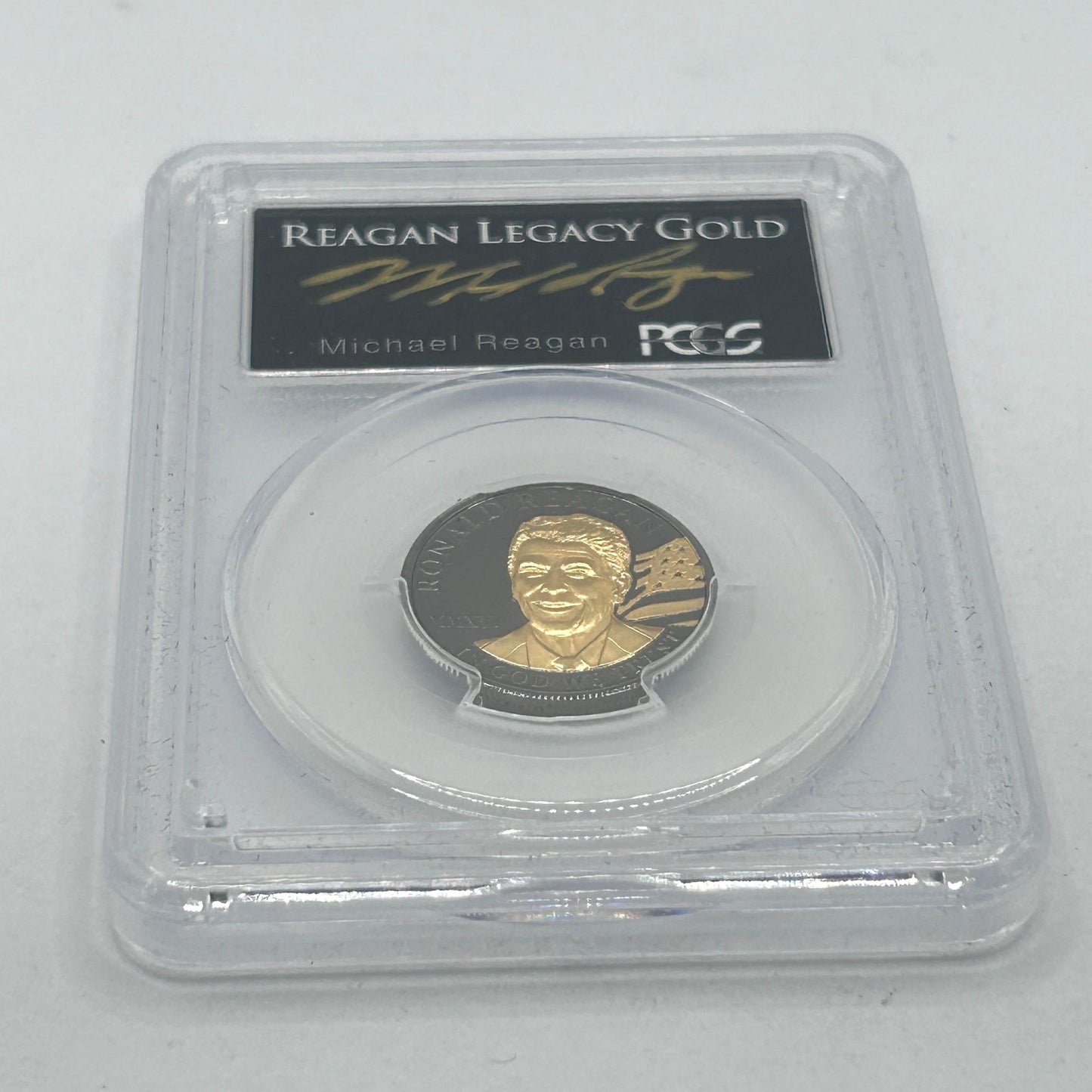 2016 $50 1/4oz .9999 Gold Ronald Reagan Legacy Gold PCGS PR69 DCAM - Black Proof