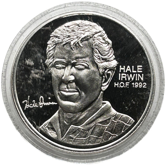 Hale Irwin PGA Golf Hall of Fame Coin 1 Troy Oz .999 Fine Silver Rare Round