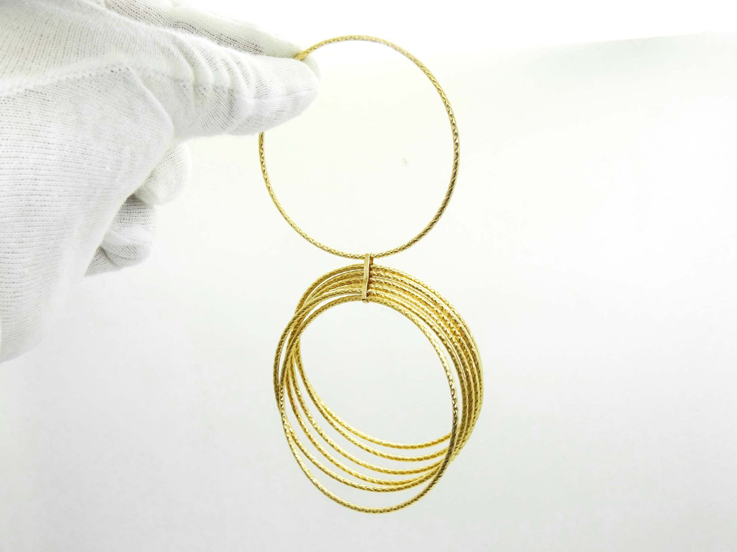 7-Day Semanarios Bangle Stack Hoop Bracelet 14k Gold