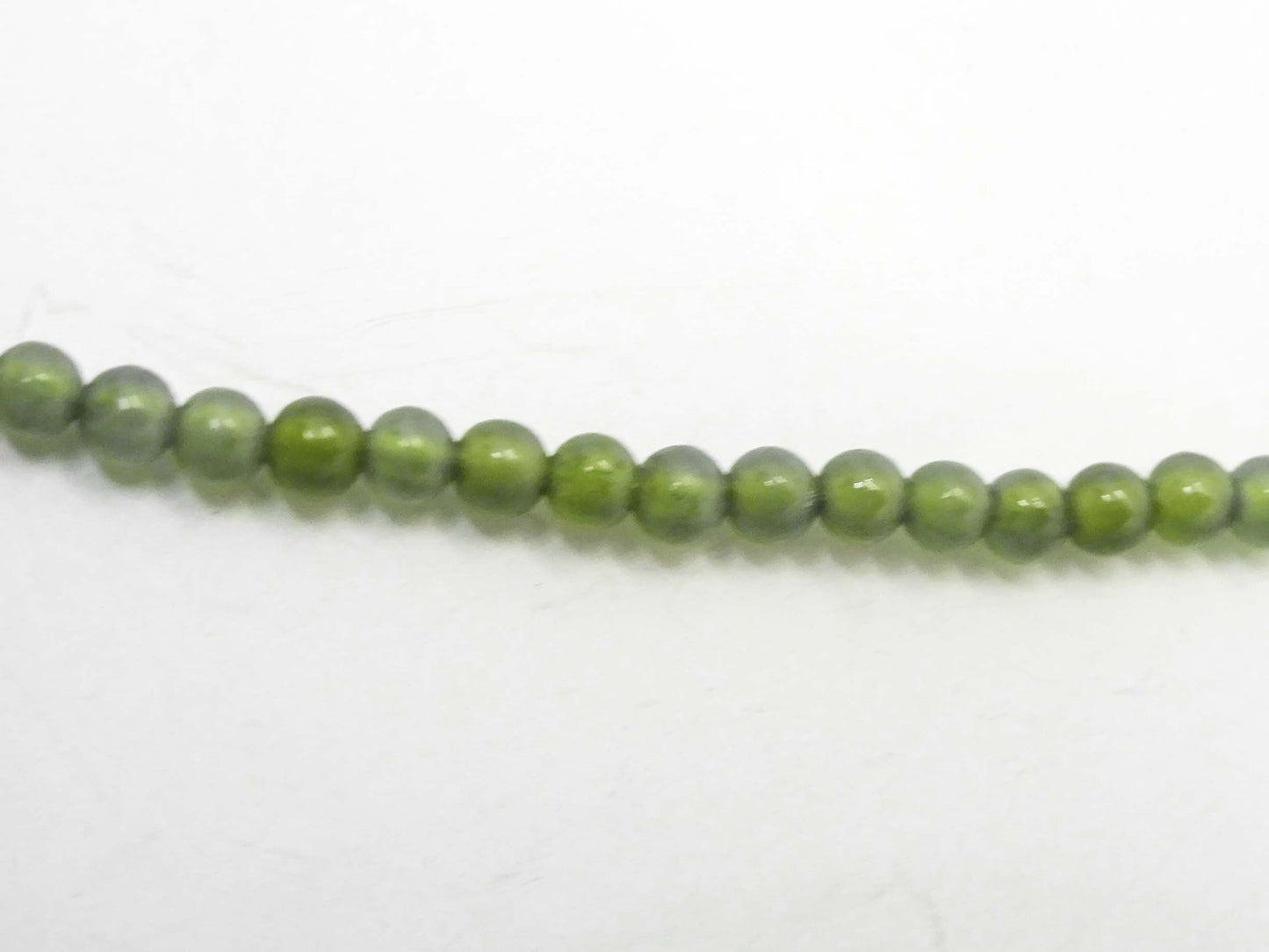 Peridot Faceted Briolette Drop & Bead Necklace with 14k Gold Clasp 17"