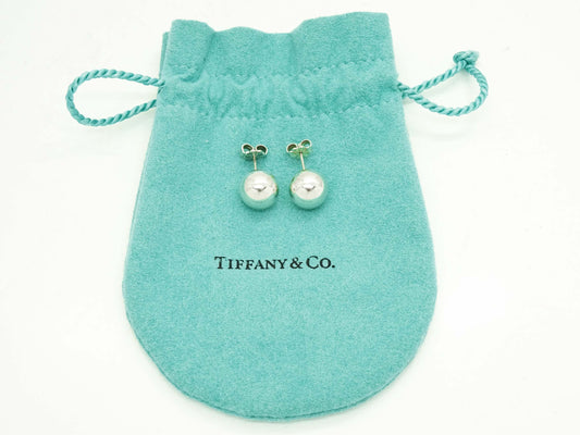 Tiffany & Co HardWear 10mm Ball Stud Earrings Sterling Silver