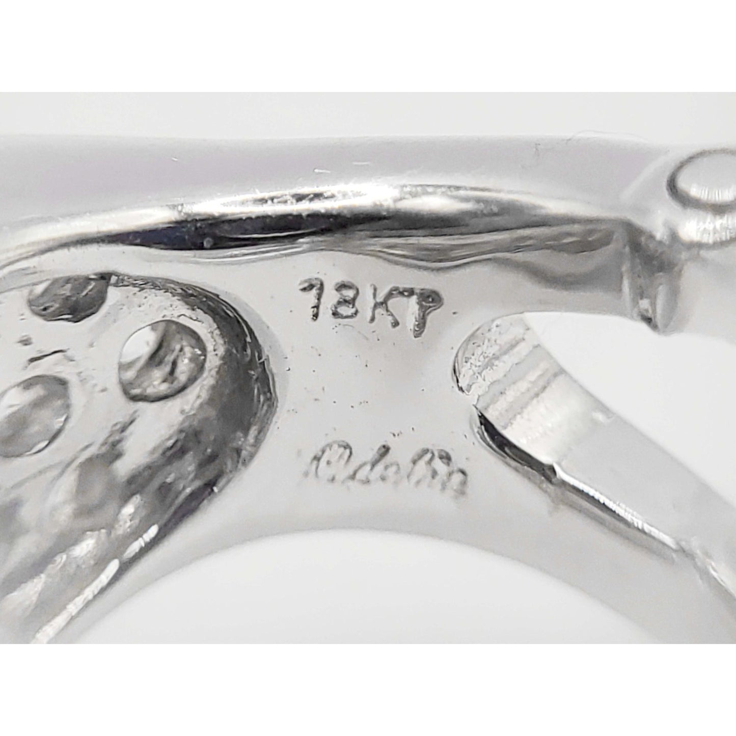 Odelia Designer 2+ ctw Pave Diamond Concave Omega Clip Earrings 18k White Gold