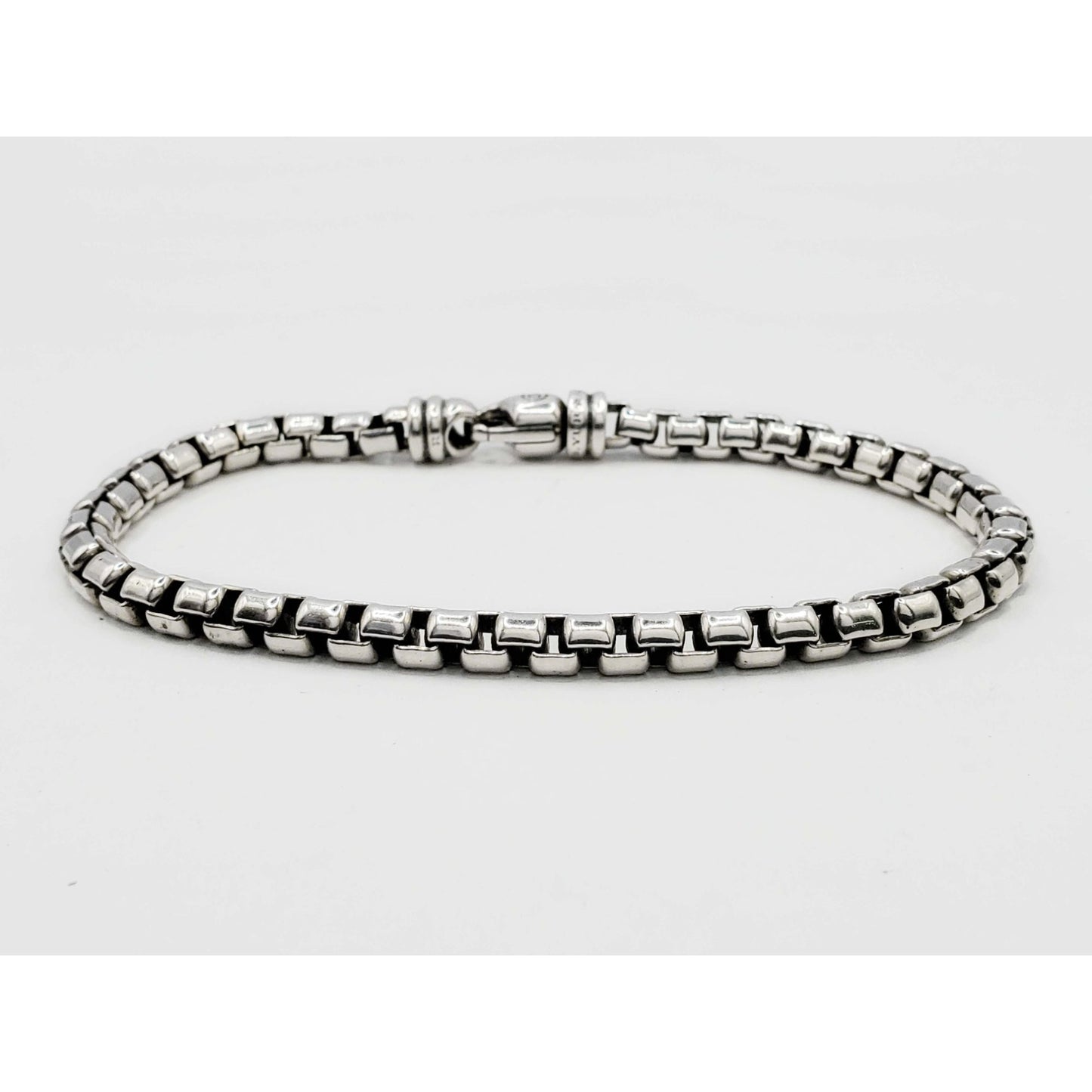David Yurman Box Chain Bracelet Sterling Silver