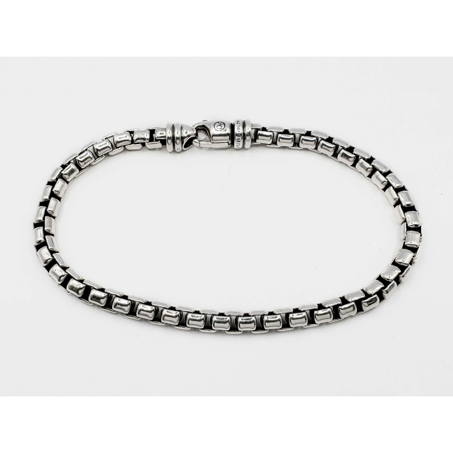 David Yurman Box Chain Bracelet Sterling Silver