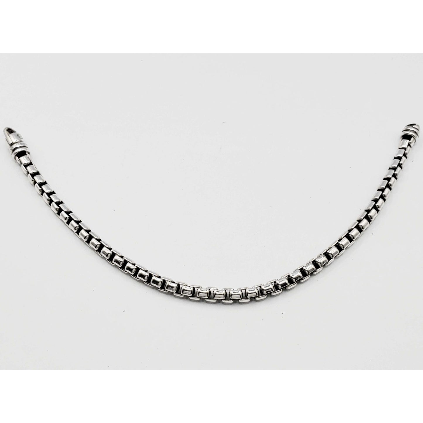 David Yurman Box Chain Bracelet Sterling Silver