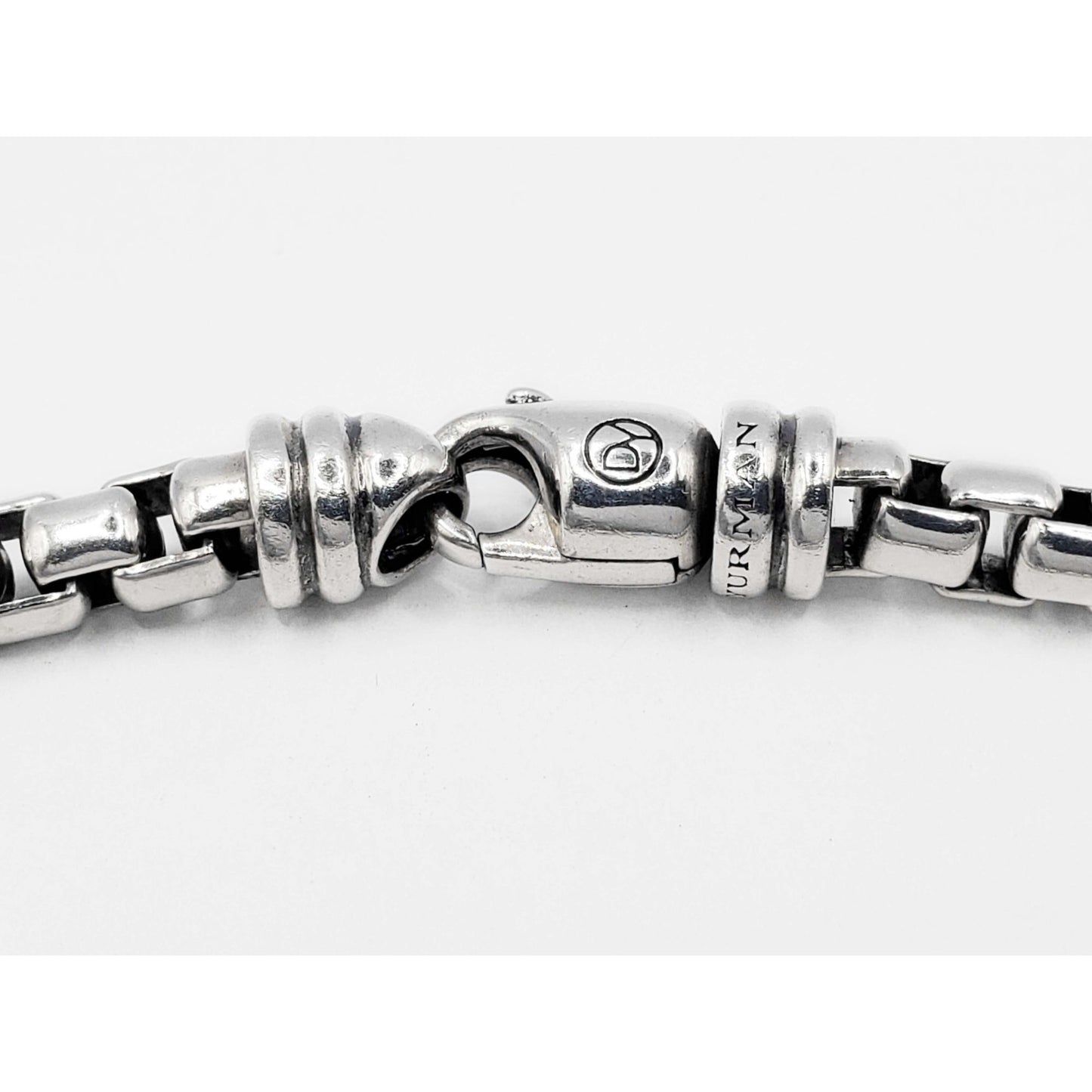 David Yurman Box Chain Bracelet Sterling Silver