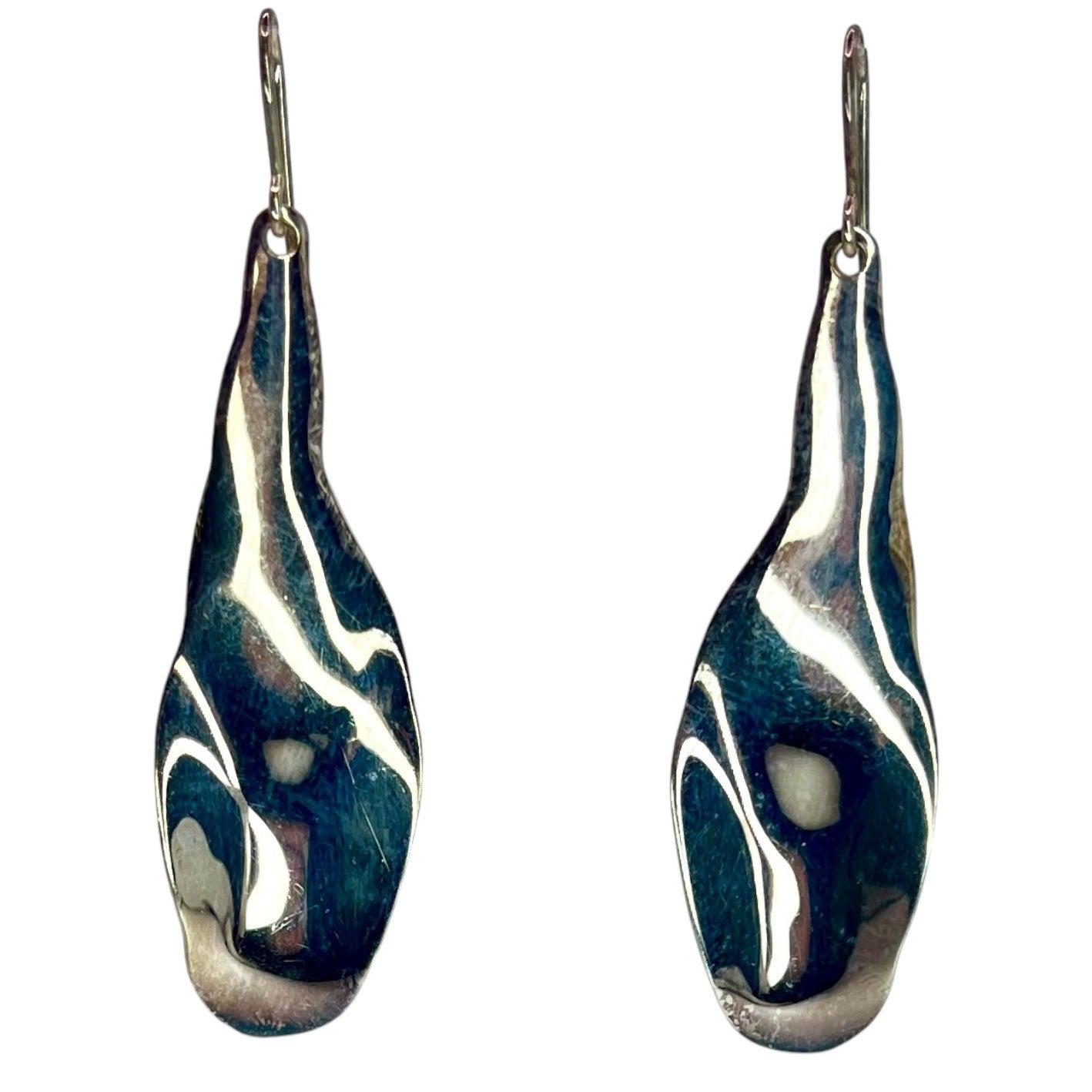 Robert Lee Morris RLM Studio Sterling Silver Dangle Drop Earrings Abstract