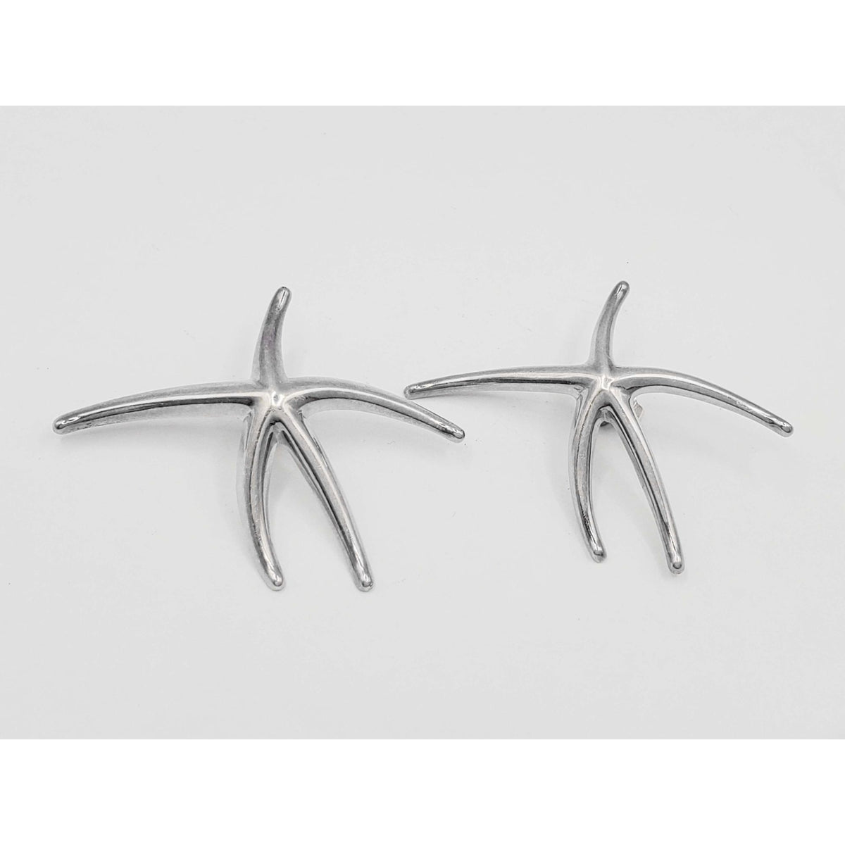 Vintage Tiffany & Co Elsa Peretti Starfish Earrings Sterling Silver
