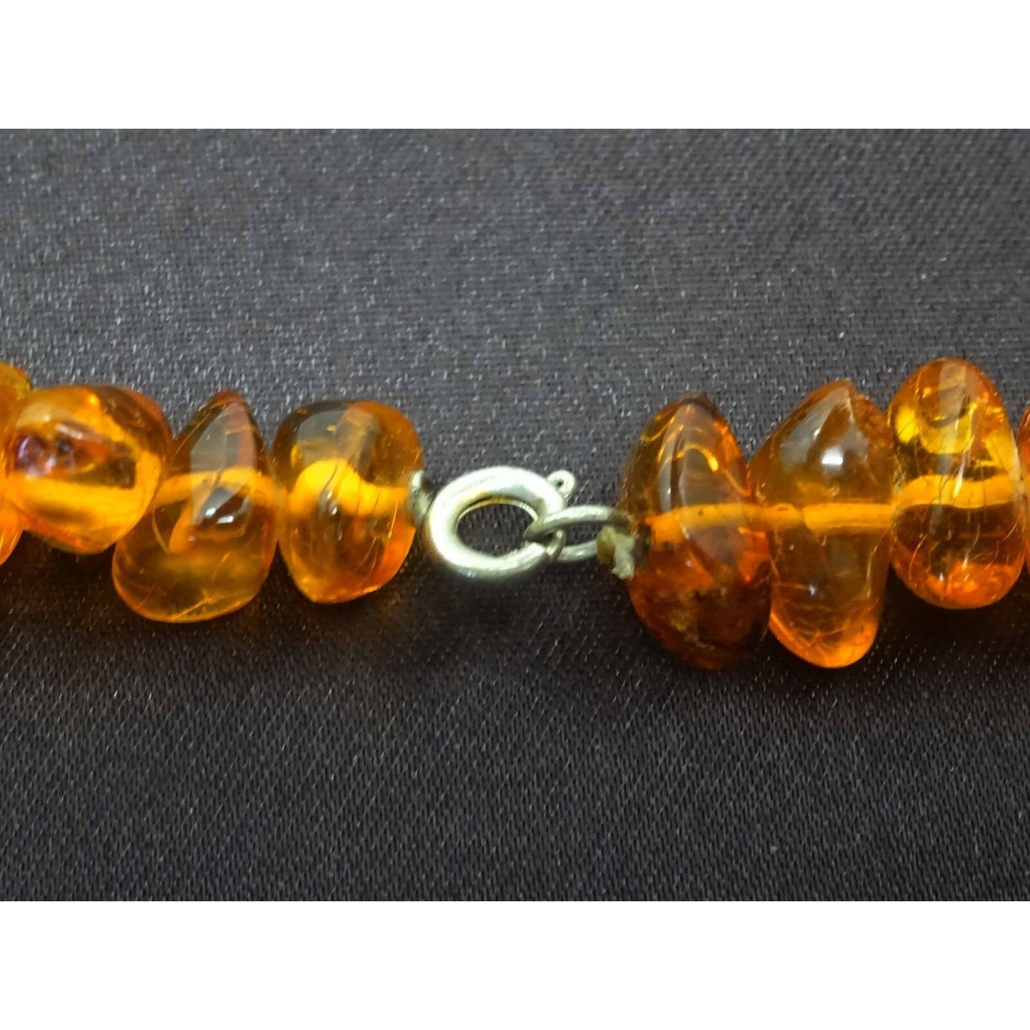 Estate Baltic Amber Chunky Freeform Nugget Necklace 20.5"