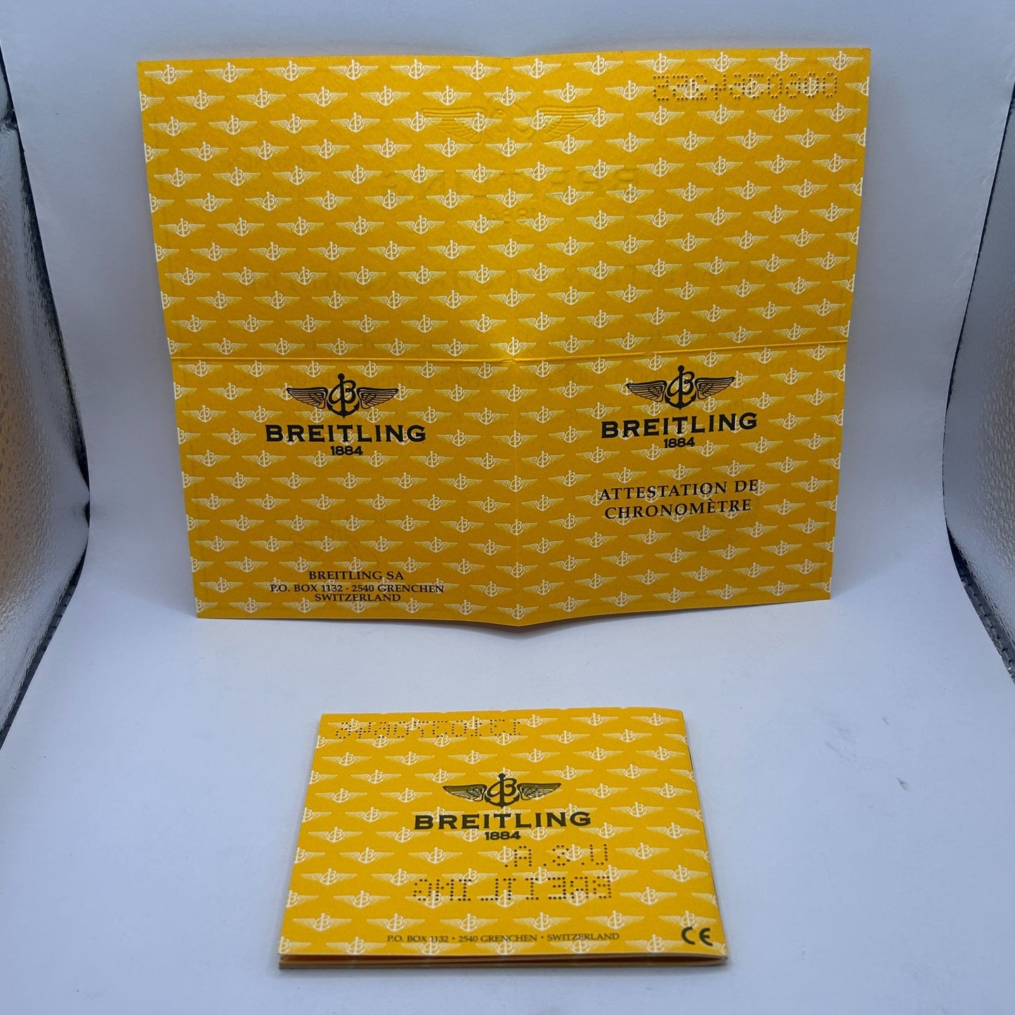 Breitling Navitimer International Warranty & COSC Certificate AL337011 810922 2006