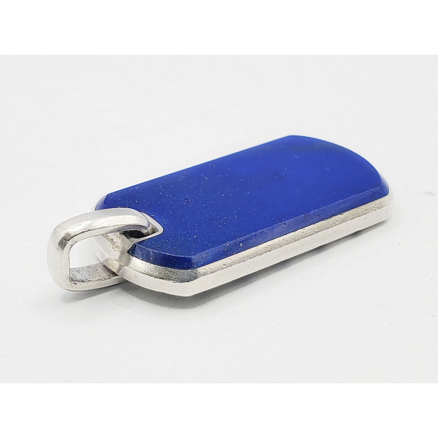 David Yurman Chevron Tag Sterling Silver with Lapis Lazuli