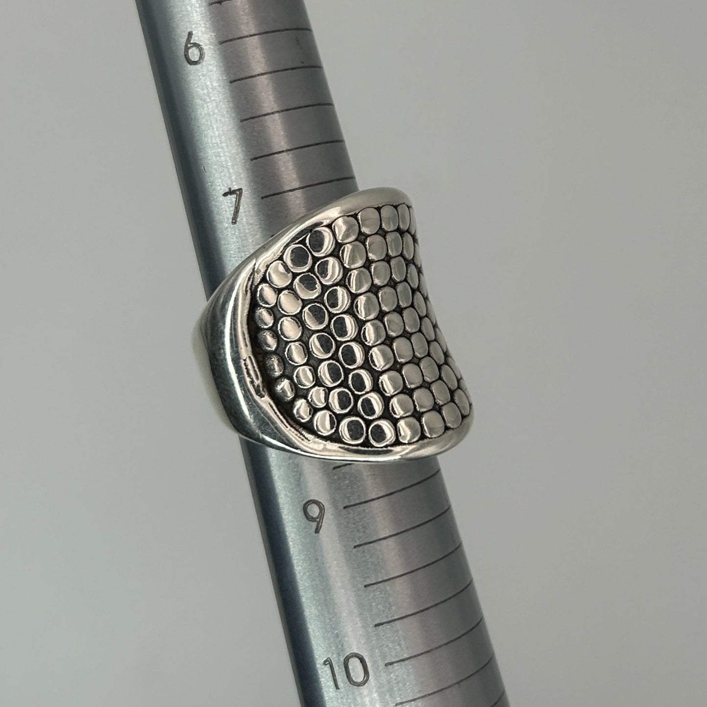 Bohemian Thai 925 Sterling Silver Concave Ring