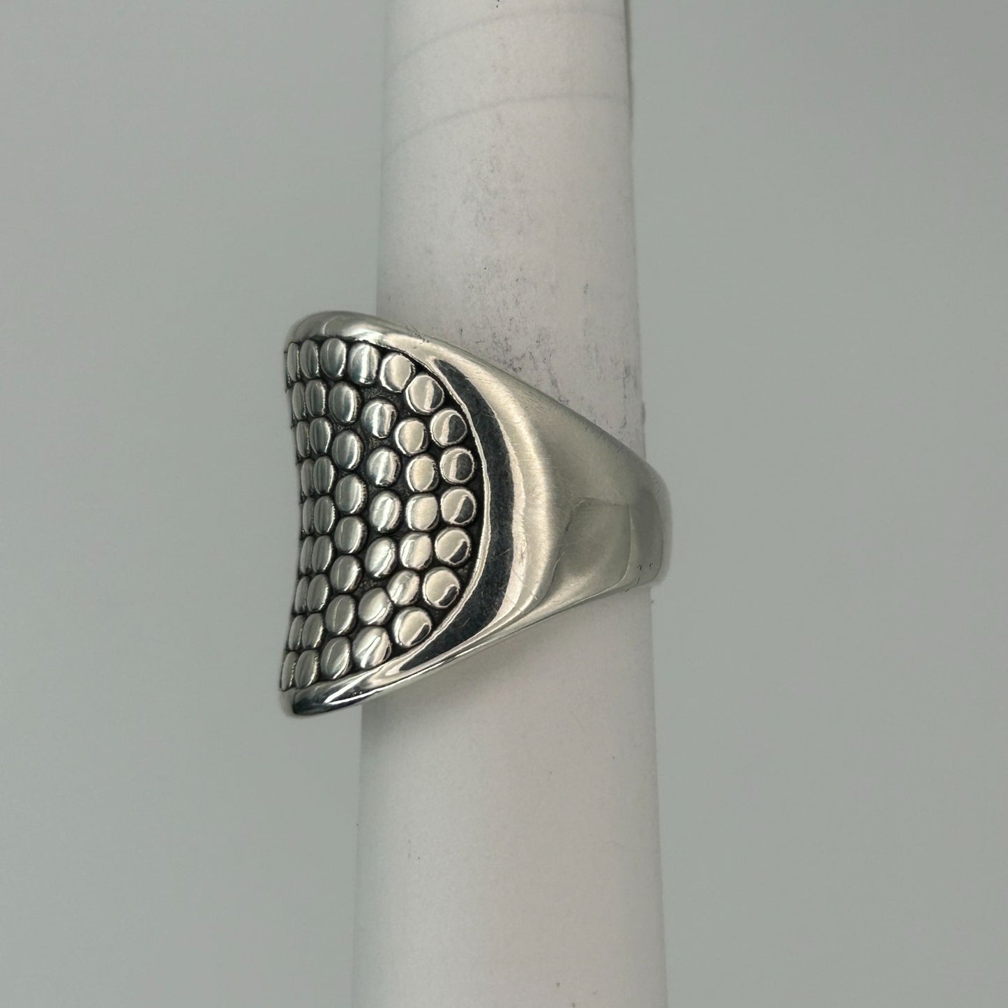 Bohemian Thai 925 Sterling Silver Concave Ring