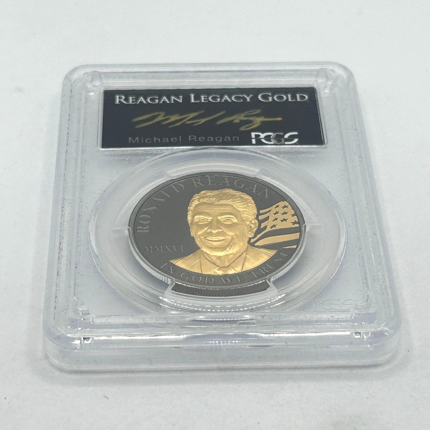 2016 $200 1oz .9999 Gold Ronald Reagan Legacy Gold PCGS PR69 DCAM - Black Proof