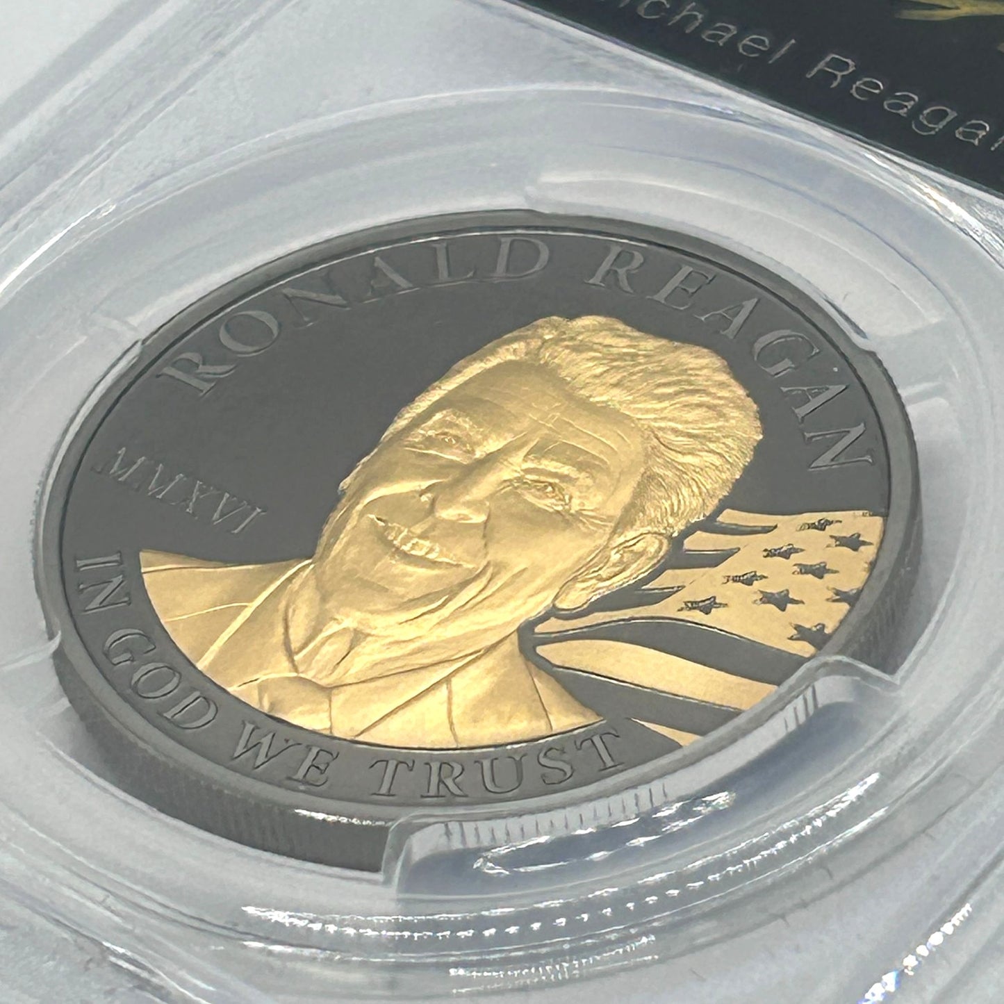 2016 $200 1oz .9999 Gold Ronald Reagan Legacy Gold PCGS PR69 DCAM - Black Proof