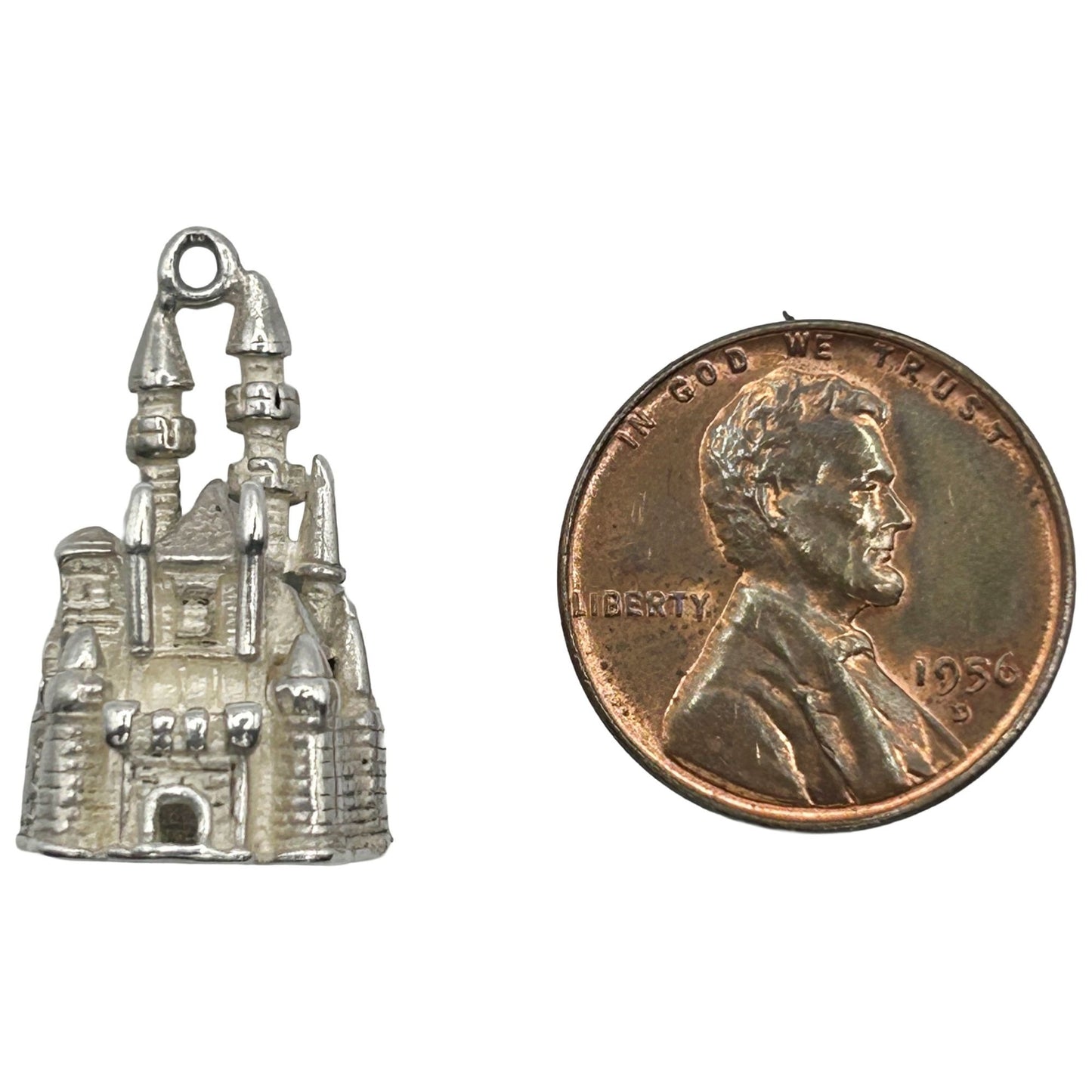 Vintage 925 Sterling Silver Walt Disney Disneyland 3D Cinderella Castle Charm