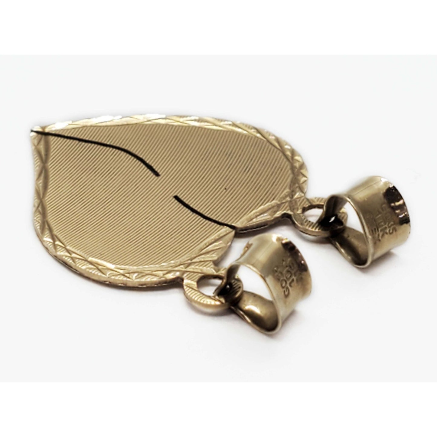 Breakaway Heartbreak Broken Heart Couple Double Pendant 10k Gold