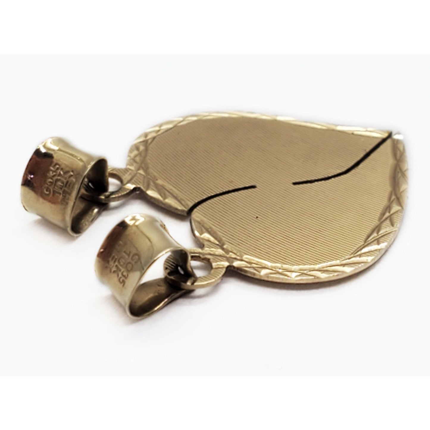 Breakaway Heartbreak Broken Heart Couple Double Pendant 10k Gold