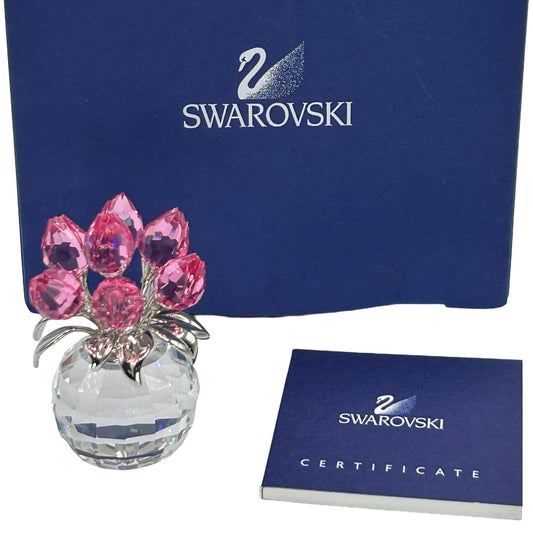 Swarovski Crystal 626874 Tulips In Box With Certificate