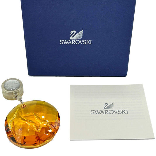 Swarovski Crystal 2010 SCS 1017151 Fire Topaz Window Ornament Used w Box and COA