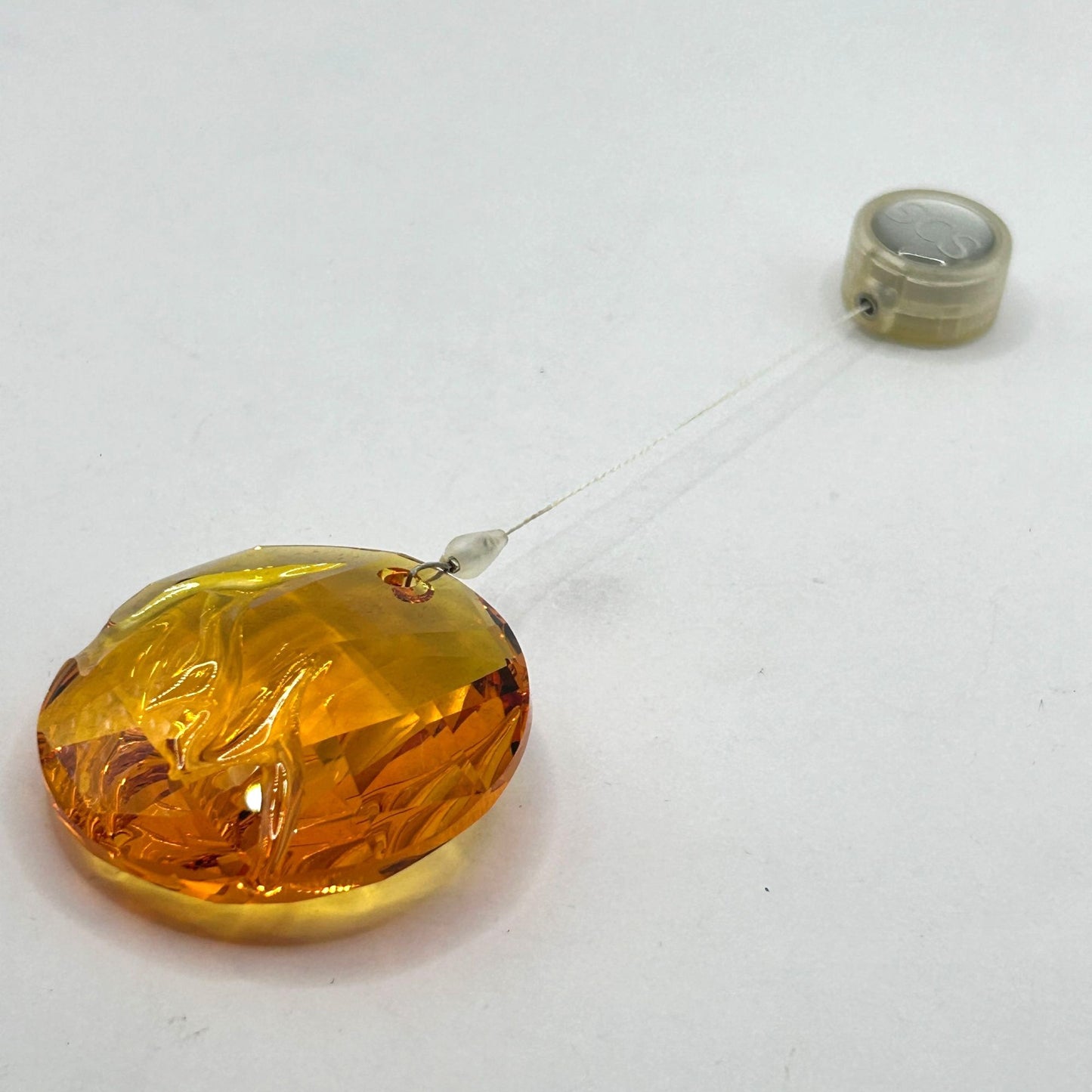 Swarovski Crystal 2010 SCS 1017151 Fire Topaz Window Ornament Used w Box and COA