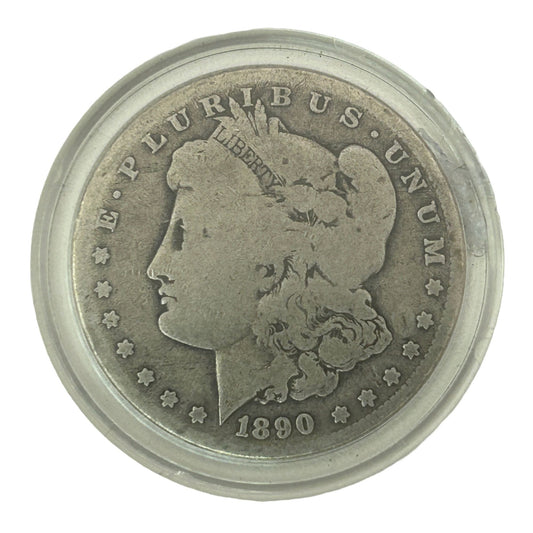 1890 Morgan Dollar AG/About Good 90% Silver $1 US Coin Collectible - O