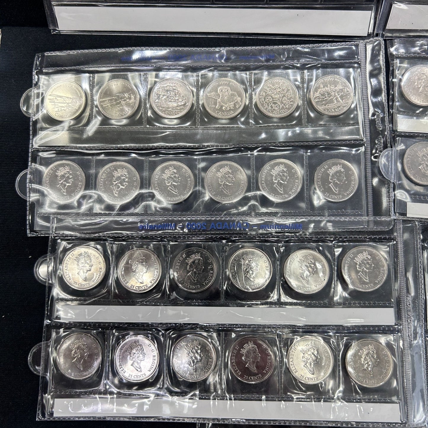 Lot of 78, 1999/2000 Canadian Millennium Quarters - Mint in Plastic