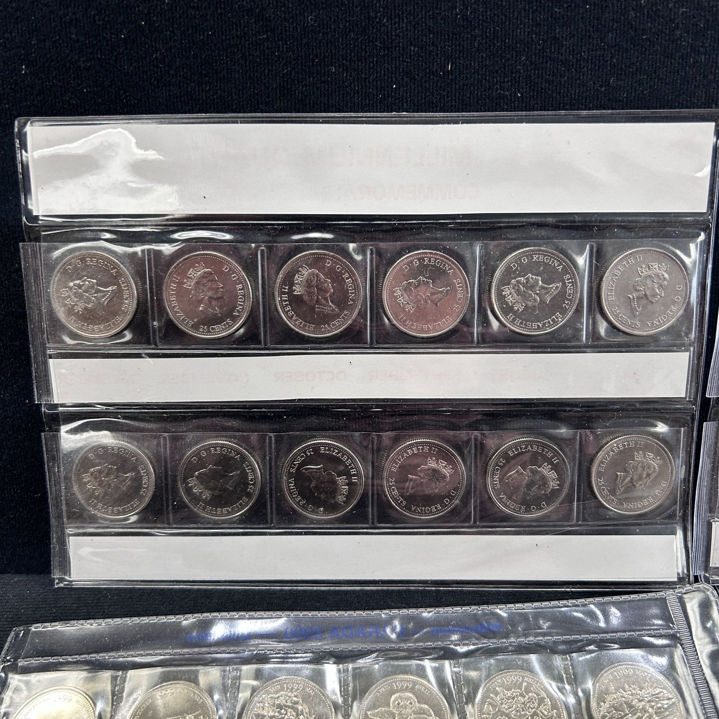 Lot of 78, 1999/2000 Canadian Millennium Quarters - Mint in Plastic