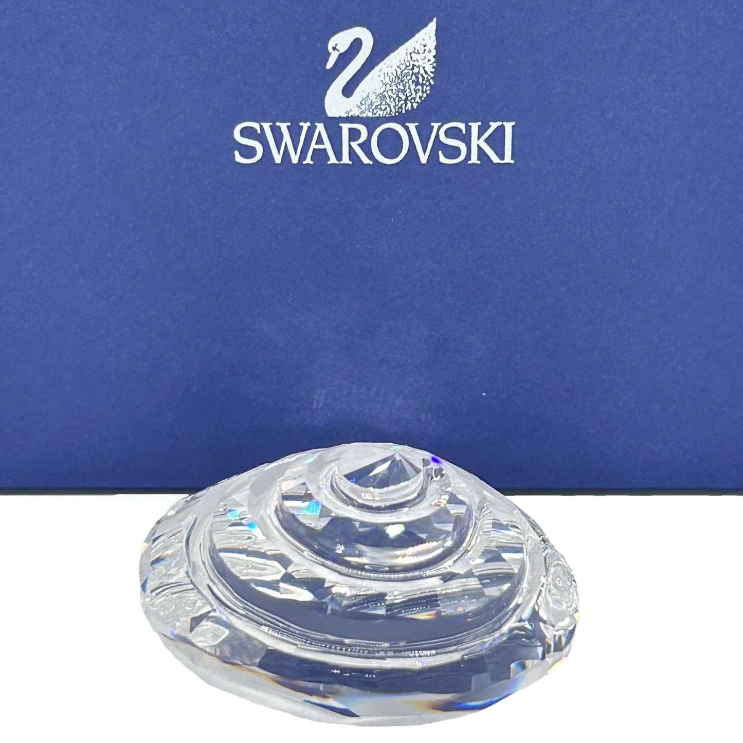Swarovski Crystal 880693 Spiral Top Shell Paperweight In Box - No COA