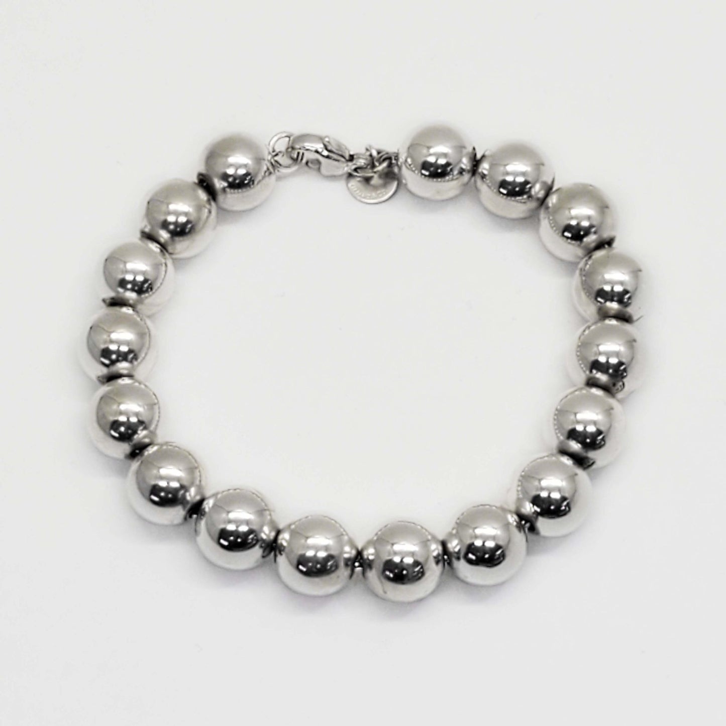 Tiffany & Co HardWear 10mm Ball Bracelet Sterling Silver Medium