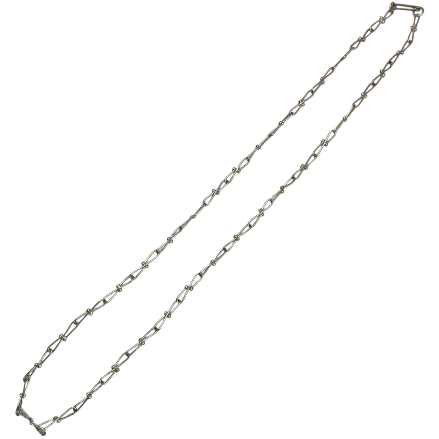 925 Sterling Silver Paperclip Style Chain Necklace 26 Inches 3.5mm