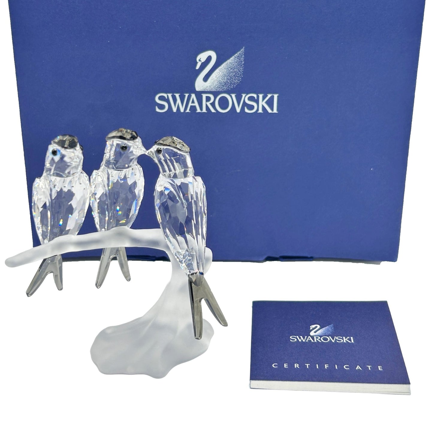Swarovski Crystal 892039 Swallows In Box With Certificate