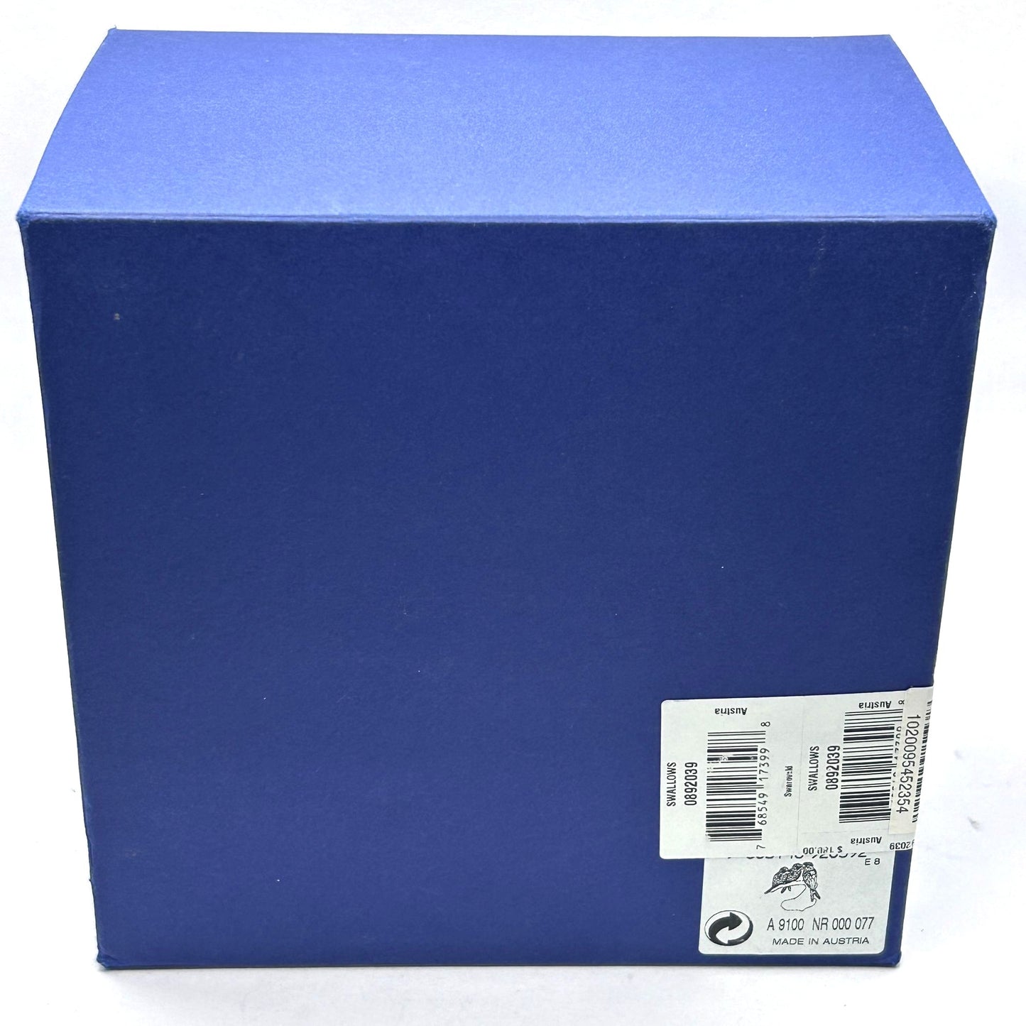 Swarovski Crystal 892039 Swallows In Box With Certificate