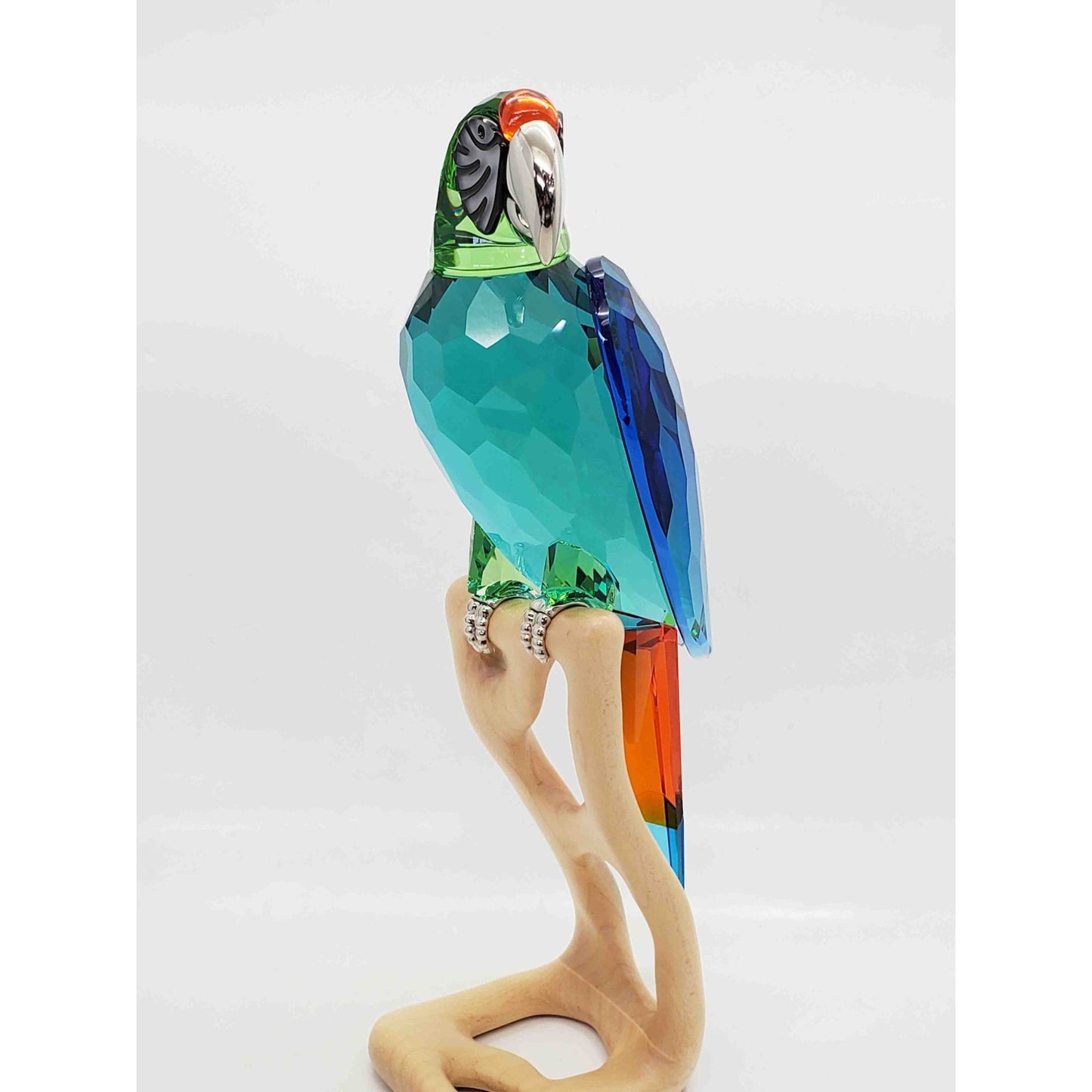 Swarovski Crystal #985824 Chrome Green Macaw Color Figure