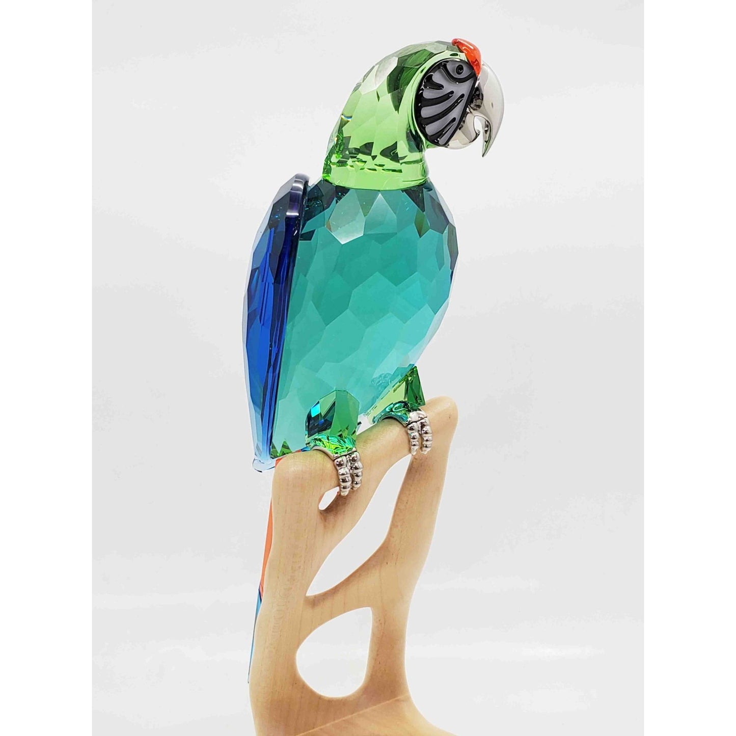 Swarovski Crystal #985824 Chrome Green Macaw Color Figure
