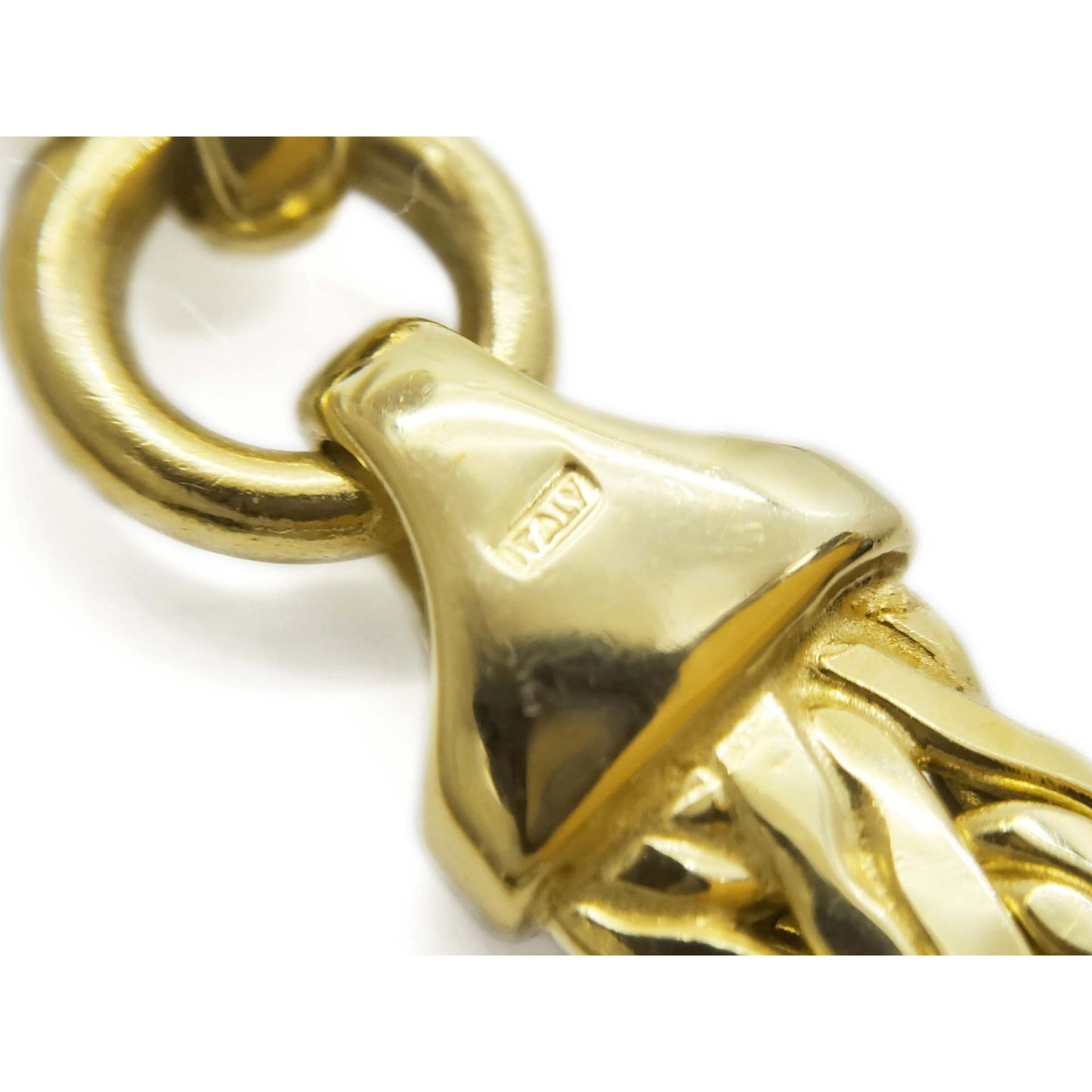 7mm Wide Italian Byzantine Style Chain Necklace 14k Gold 17" Long 20.2 Grams