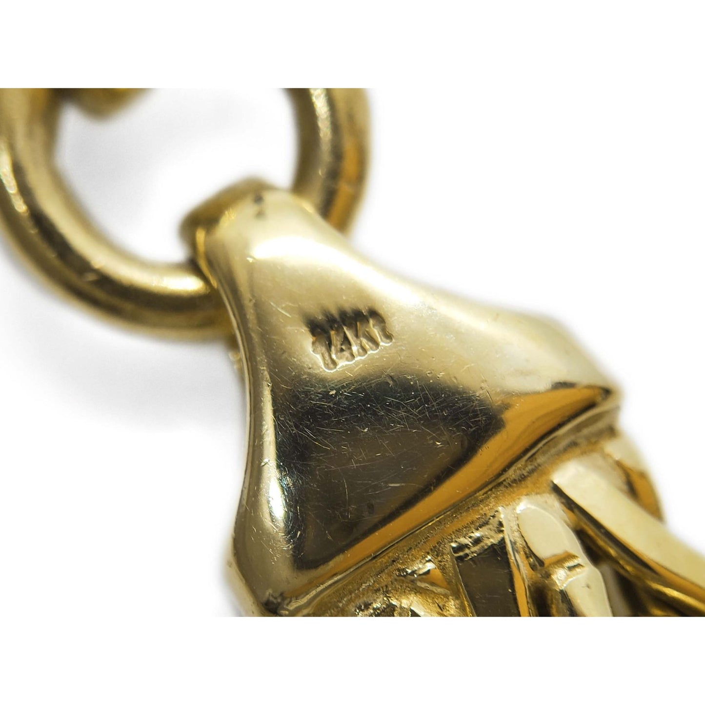 7mm Wide Italian Byzantine Style Chain Necklace 14k Gold 17" Long 20.2 Grams