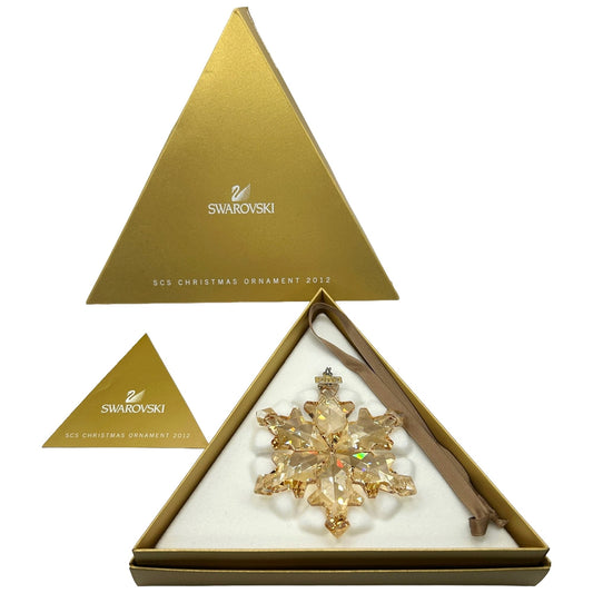 2012 Swarovski CRYSTAL SCS Annual Edition Snowflake Ornament USED ORIGINAL BOX