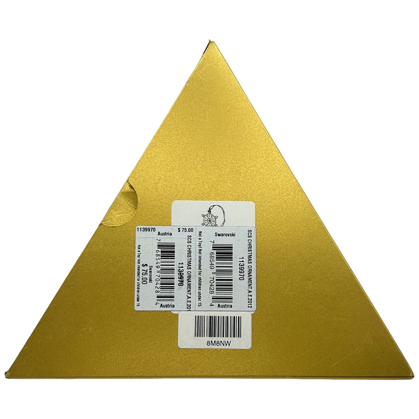 2012 Swarovski CRYSTAL SCS Annual Edition Snowflake Ornament USED ORIGINAL BOX