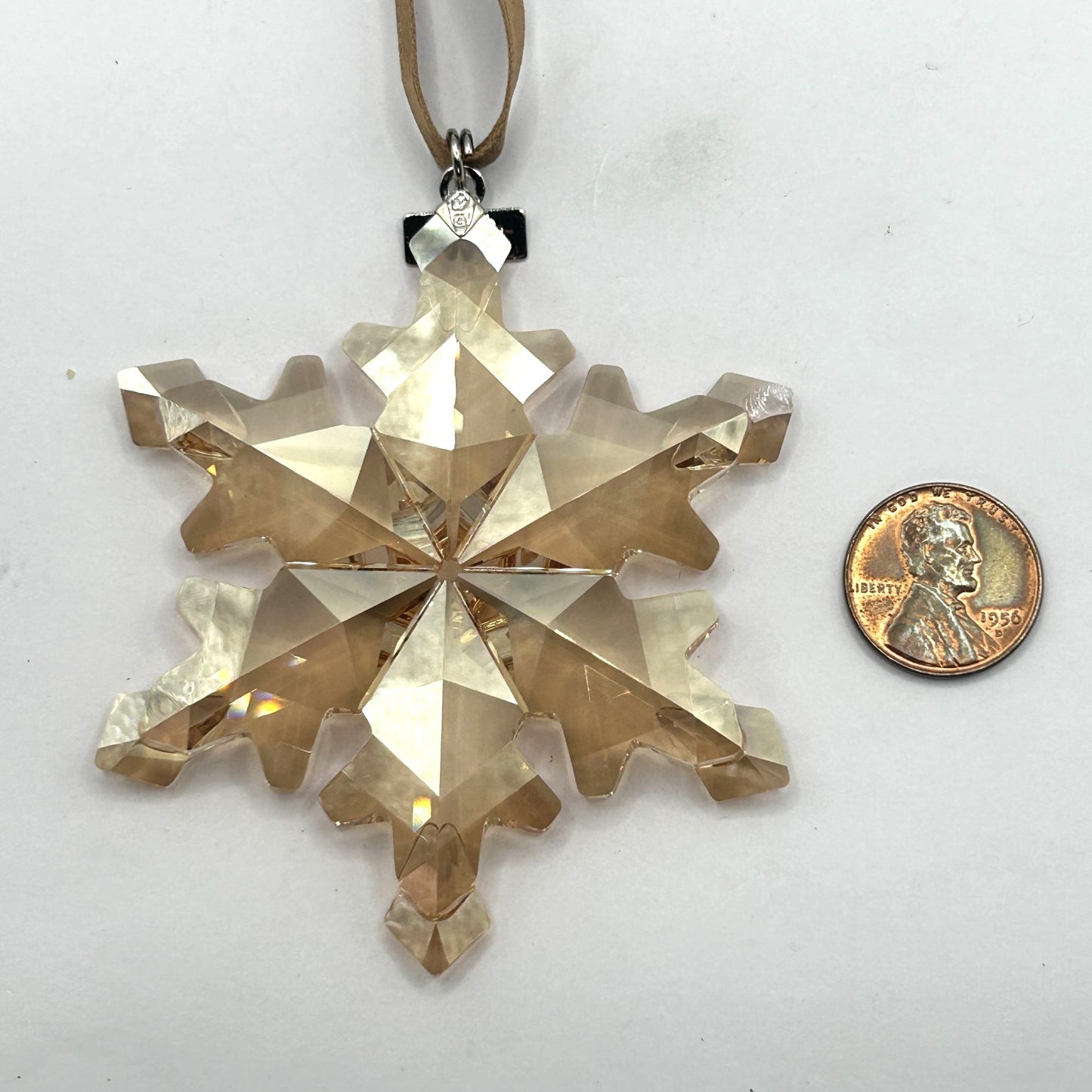 2012 Swarovski CRYSTAL SCS Annual Edition Snowflake Ornament USED ORIGINAL BOX