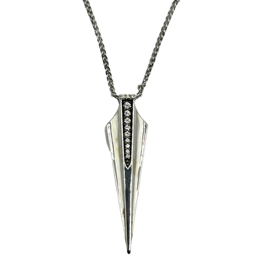 MARVEL Universe Fine Jewelry Black Panther - 18" 925 Sterling Silver Necklace