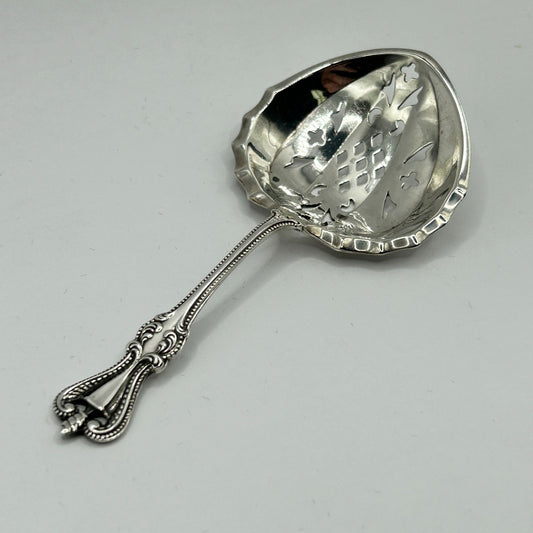 Towle Old Colonial Sterling Silver Bon-Bon Confection Pierced Spoon 4-1/2"