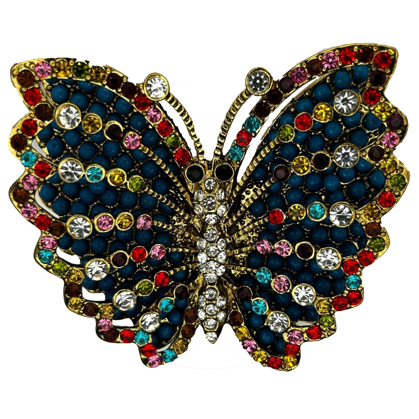 The Princess Amanda Collection Butterfly Brooch Fashion Jewelry Pin Rhinestone