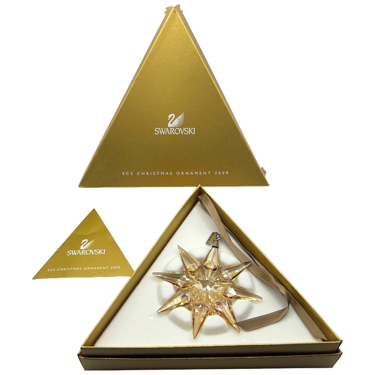 2009 Swarovski CRYSTAL SCS Annual Edition Snowflake Ornament USED ORIGINAL BOX